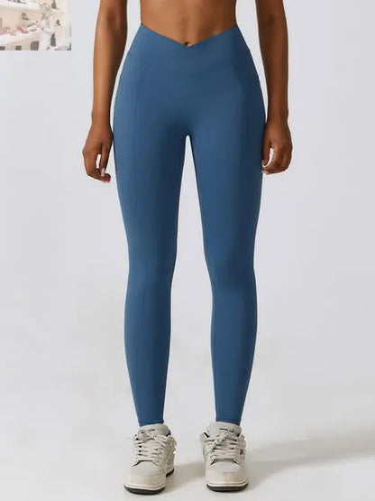 Wide Waistband Active Leggings - MegaSuperStar