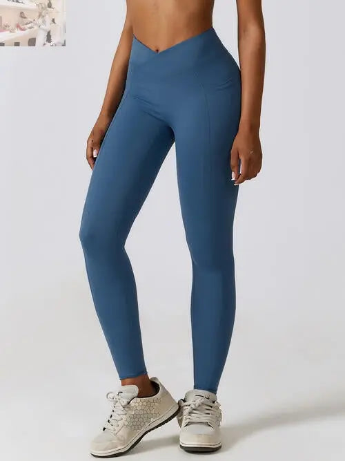 Wide Waistband Active Leggings - MegaSuperStar