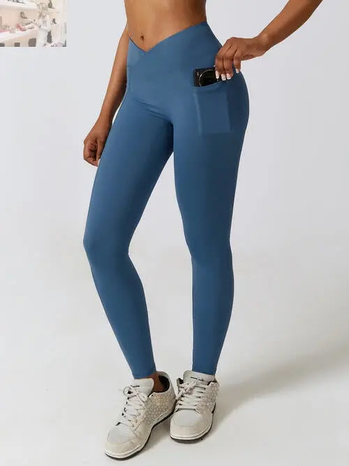 Wide Waistband Active Leggings - MegaSuperStar