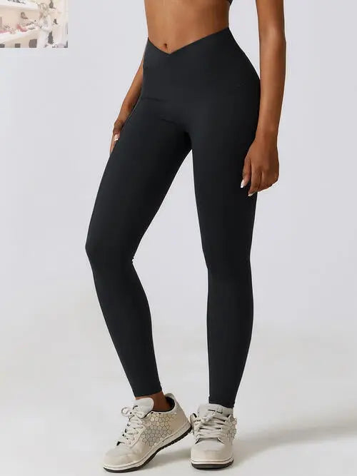 Wide Waistband Active Leggings - MegaSuperStar