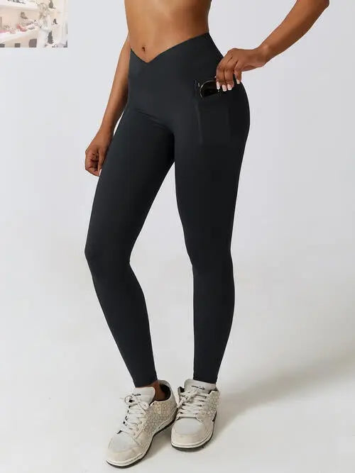 Wide Waistband Active Leggings - MegaSuperStar