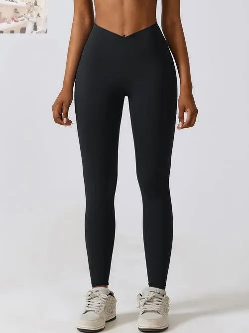 Wide Waistband Active Leggings - MegaSuperStar