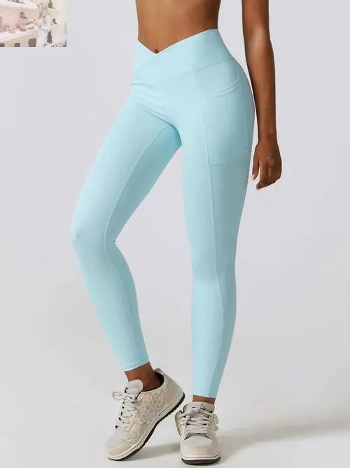 Wide Waistband Active Leggings - MegaSuperStar