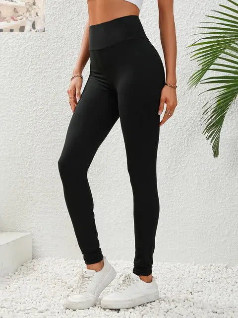 Wide Waistband Leggings - MegaSuperStar