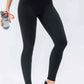 Wide Waistband Slim Fit Active Leggings - MegaSuperStar