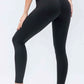 Wide Waistband Slim Fit Active Leggings - MegaSuperStar