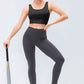 Wide Waistband Slim Fit Active Leggings - MegaSuperStar