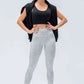 Wide Waistband Slim Fit Active Leggings - MegaSuperStar