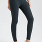 Wide Waistband Slim Fit Active Leggings - MegaSuperStar