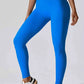 Wide Waistband Slim Fit Long Sports Leggings - MegaSuperStar