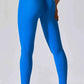 Wide Waistband Slim Fit Long Sports Leggings - MegaSuperStar