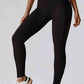 Wide Waistband Slim Fit Long Sports Leggings - MegaSuperStar