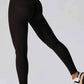 Wide Waistband Slim Fit Long Sports Leggings - MegaSuperStar