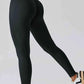 Wide Waistband Slim Fit Long Sports Leggings - MegaSuperStar