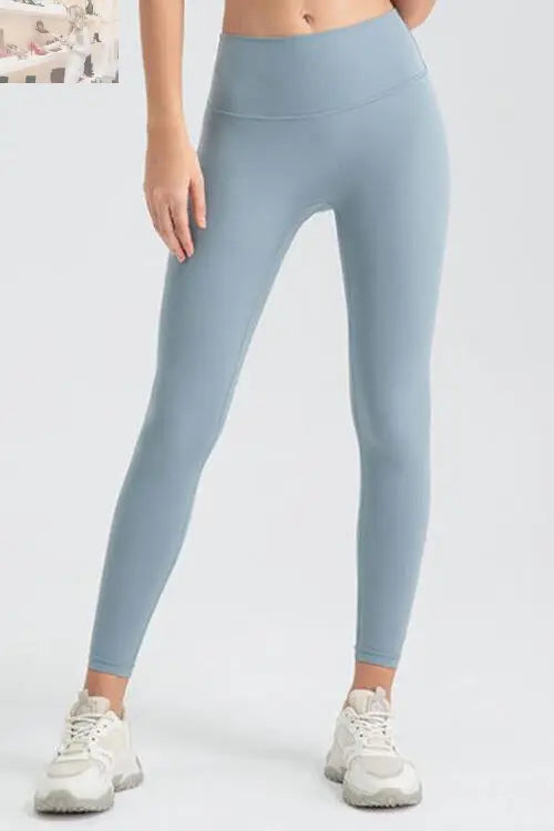 Wide Waistband Sport Leggings - MegaSuperStar