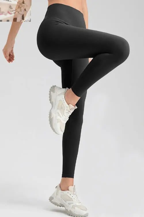 Wide Waistband Sport Leggings - MegaSuperStar