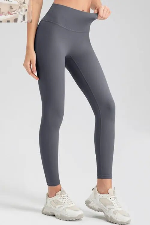 Wide Waistband Sport Leggings - MegaSuperStar