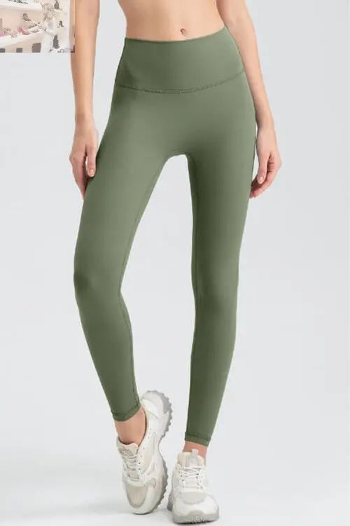 Wide Waistband Sport Leggings - MegaSuperStar