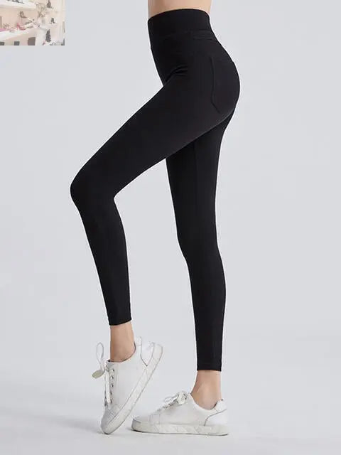 Wide Waistband Sports Leggings - MegaSuperStar