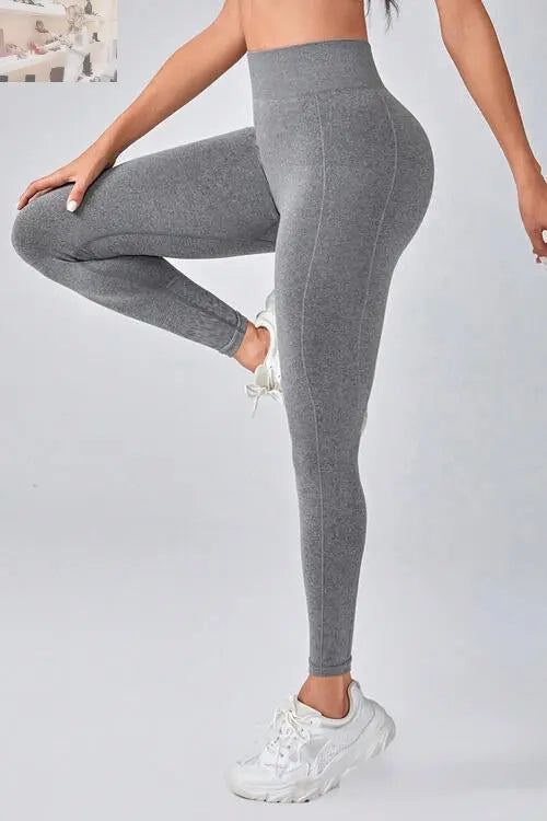 Wide Waistband Sports Leggings - MegaSuperStar