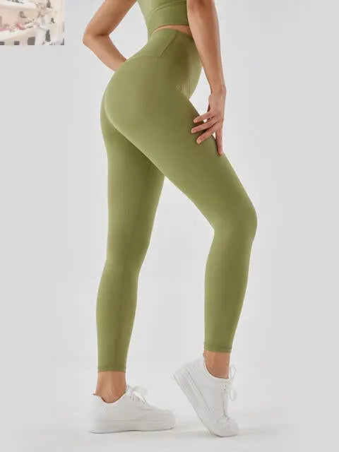 Wide Waistband Sports Leggings - MegaSuperStar