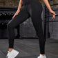 Wide Waistband Sports Leggings - MegaSuperStar