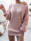 Rib-Knit Mini Sweater Dress thumbnail