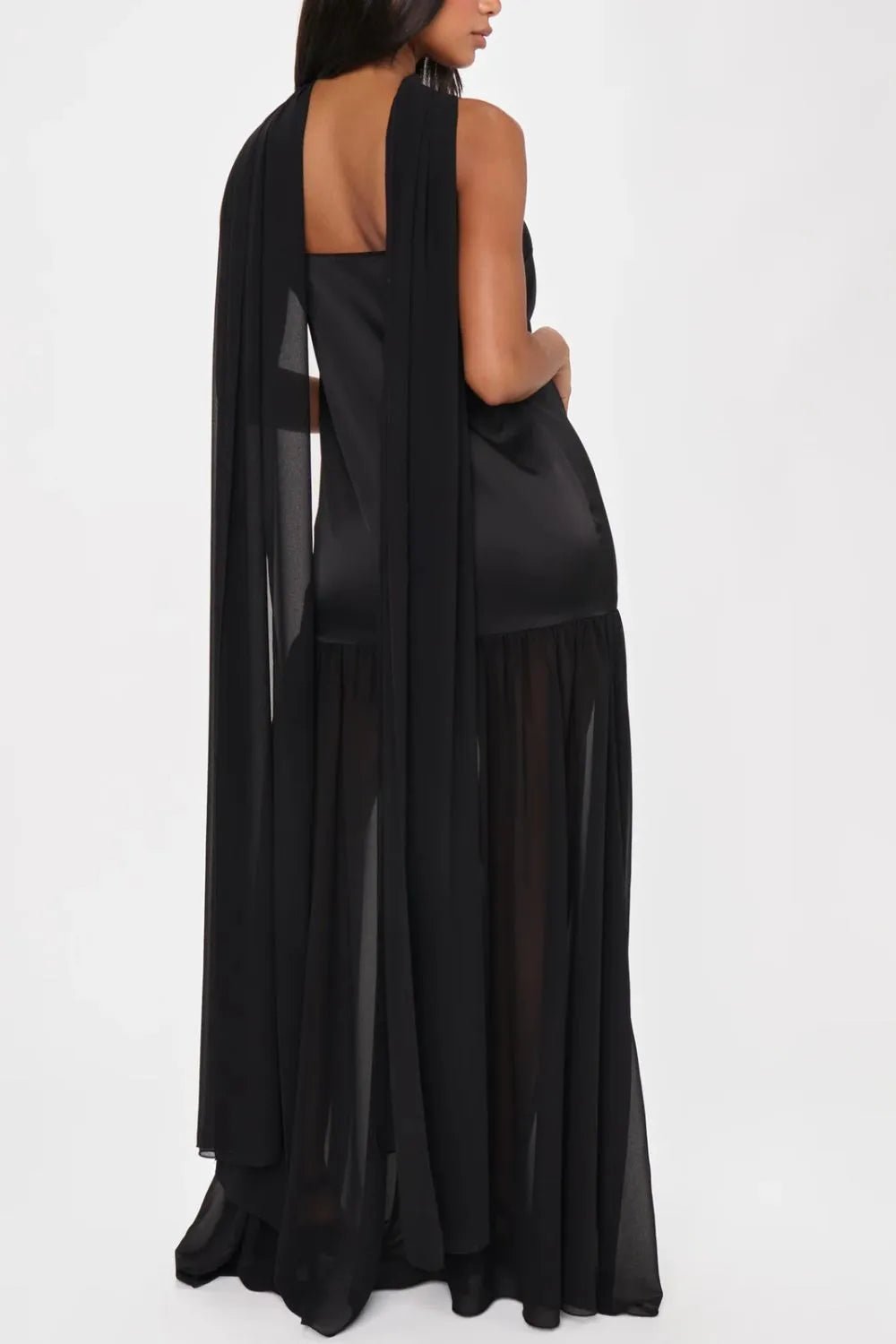 💕 Adjustable Strap Maxi Dress with Scarf - Perfect Summer Style 💕 - MegaSuperStar
