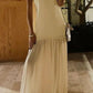 💕 Adjustable Strap Maxi Dress with Scarf - Perfect Summer Style 💕 - MegaSuperStar