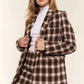 And The Why Full Size Plaid Brushed Blazer for Effortless Style - MegaSuperStar