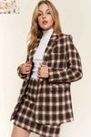 🌸 And The Why Full Size Plaid Brushed Blazer for Effortless Style 🌸 thumbnail