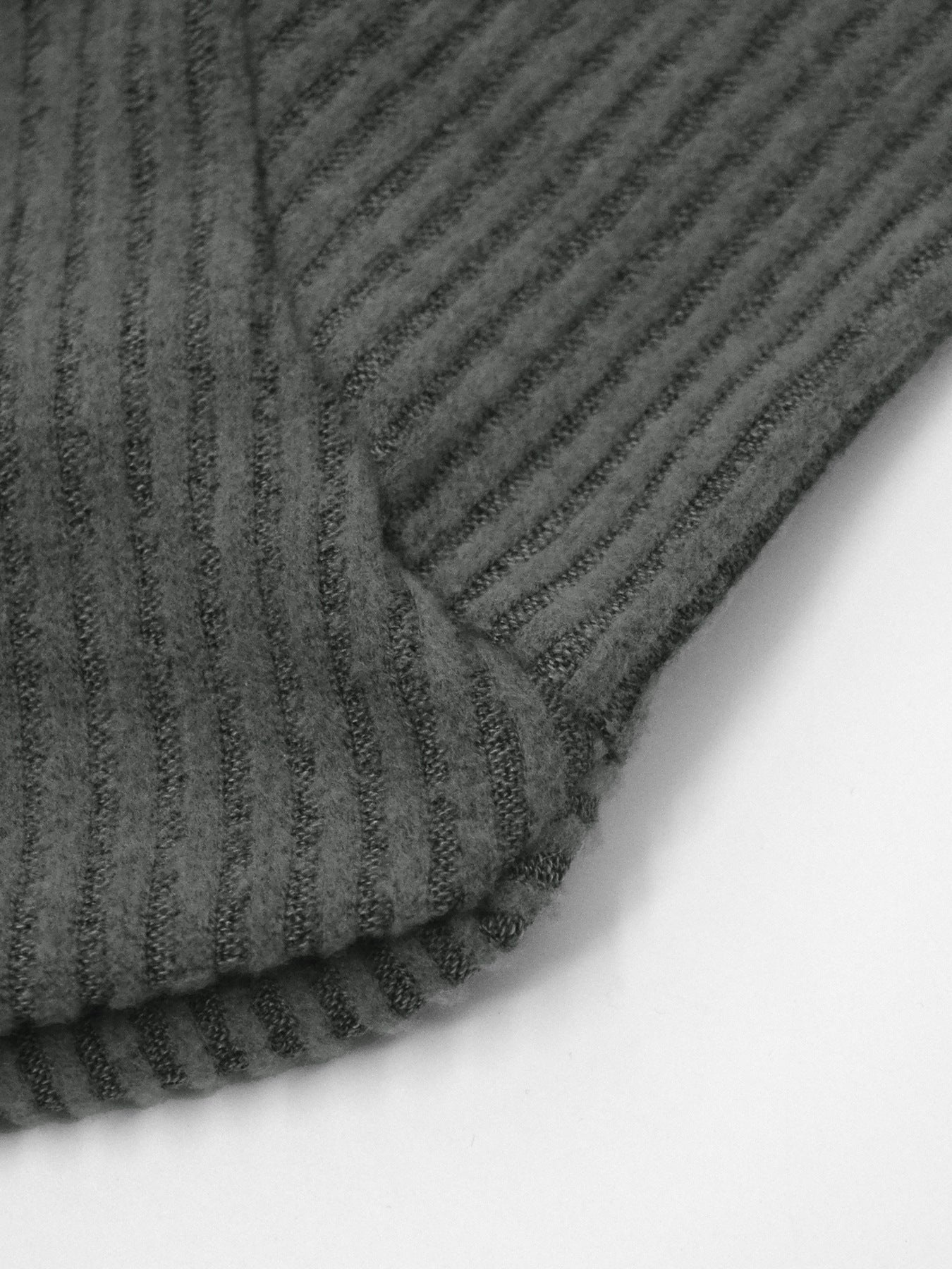 Asymmetrical One - Shoulder Ribbed Knit Top - MegaSuperStar