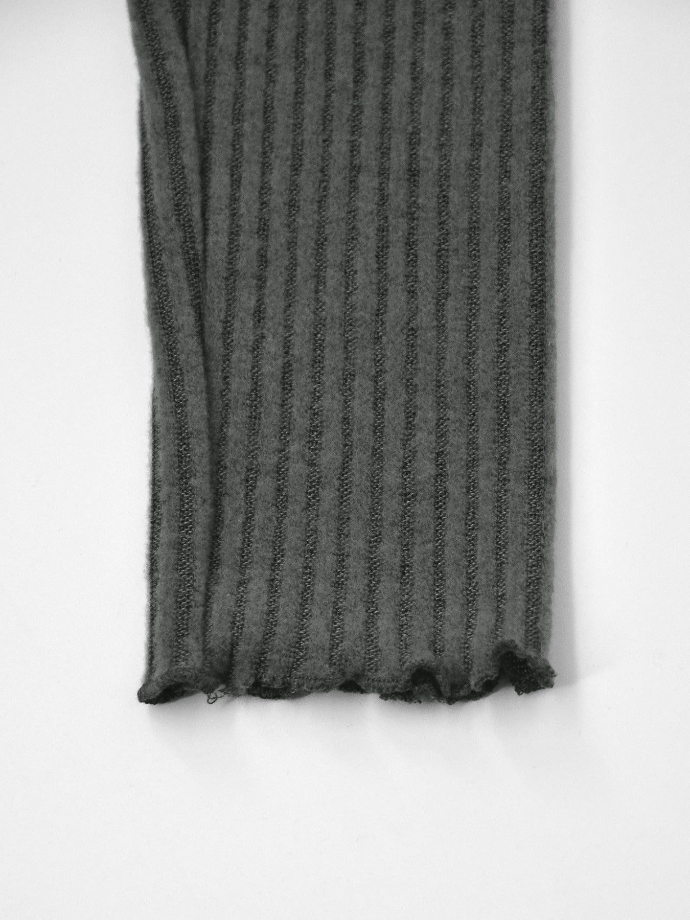 Asymmetrical One - Shoulder Ribbed Knit Top - MegaSuperStar