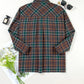 Plaid Button Up Long Sleeve Jacket