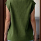 V-Neck Cap Sleeve Knit Vest