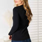 Basic Bae Asymmetrical Neck Long Sleeve Top - MegaSuperStar