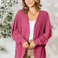 Basic Bae Ribbed Cocoon Cardigan - Full Size Comfort and Style - MegaSuperStar