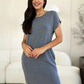 Basic Dress with Pockets - Full Size Round Neck Short Sleeve Dress for Everyday Style - MegaSuperStar