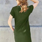Basic Dress with Pockets - Full Size Round Neck Short Sleeve Dress for Everyday Style - MegaSuperStar