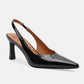 Beast Fashion Faux Leather Slingback Pumps with Pointed Toe - MegaSuperStar