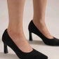 Beast Fashion Faux Suede Point Toe Pumps - MegaSuperStar