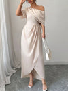 One-Shoulder Satin Maxi Dress thumbnail