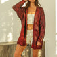 BiBi Metallic Knit V - Neck Cardigan Sweater for Stylish Layering - MegaSuperStar