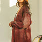 BiBi Metallic Knit V - Neck Cardigan Sweater for Stylish Layering - MegaSuperStar