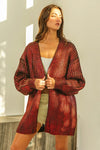BiBi Metallic Knit V-Neck Cardigan Sweater for Stylish Layering thumbnail