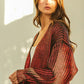 BiBi Metallic Knit V - Neck Cardigan Sweater for Stylish Layering - MegaSuperStar