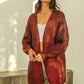 BiBi Metallic Knit V - Neck Cardigan Sweater for Stylish Layering - MegaSuperStar