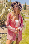 🌸 BiBi Ribbed Button Up Blazer for Effortless Style and Comfort 🌸 thumbnail