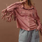 BiBi Suede Fringe Jacket for Effortless Style and Comfort - MegaSuperStar