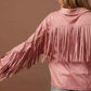 BiBi Suede Fringe Jacket for Effortless Style and Comfort - MegaSuperStar